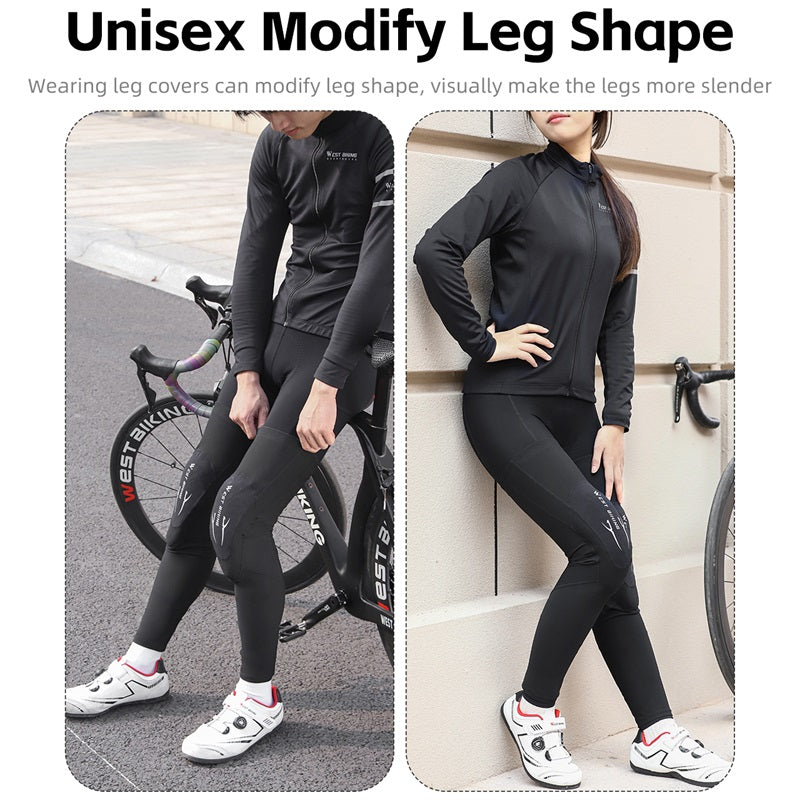 WEST BIKING YP0213079 Elastic Cycling Leg Cover Anti-slip Protective Sleeve WEST BIKING YP0213079 Elastic Cycling Leg Cover Anti-slip Protective Sleeve